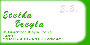 etelka breyla business card